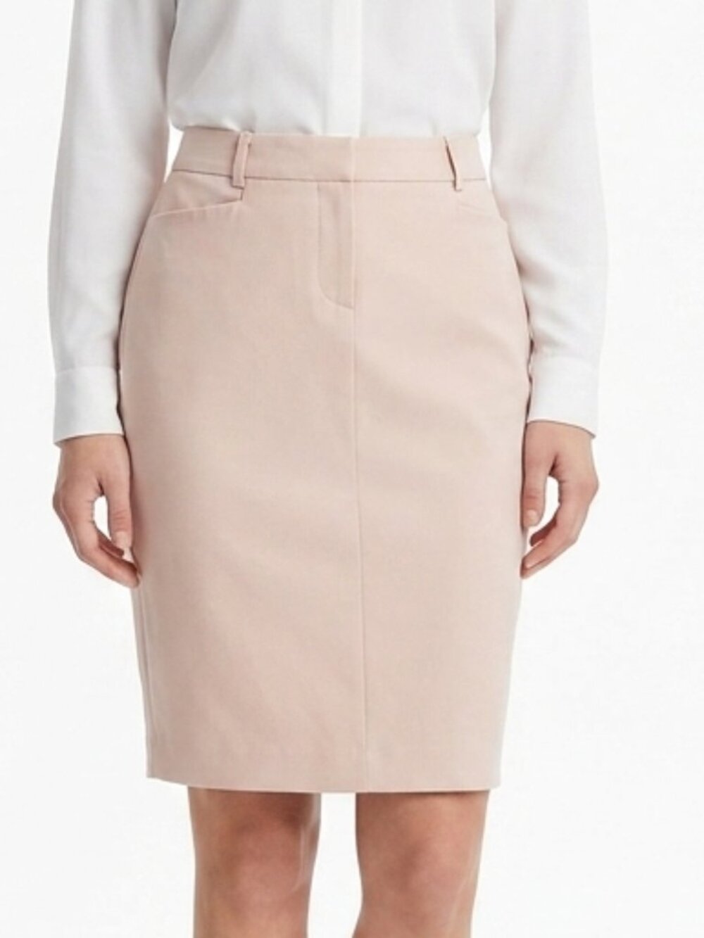 Calvin Klein Blush Pink Fly Front Pencil Skirt- Sz. 2